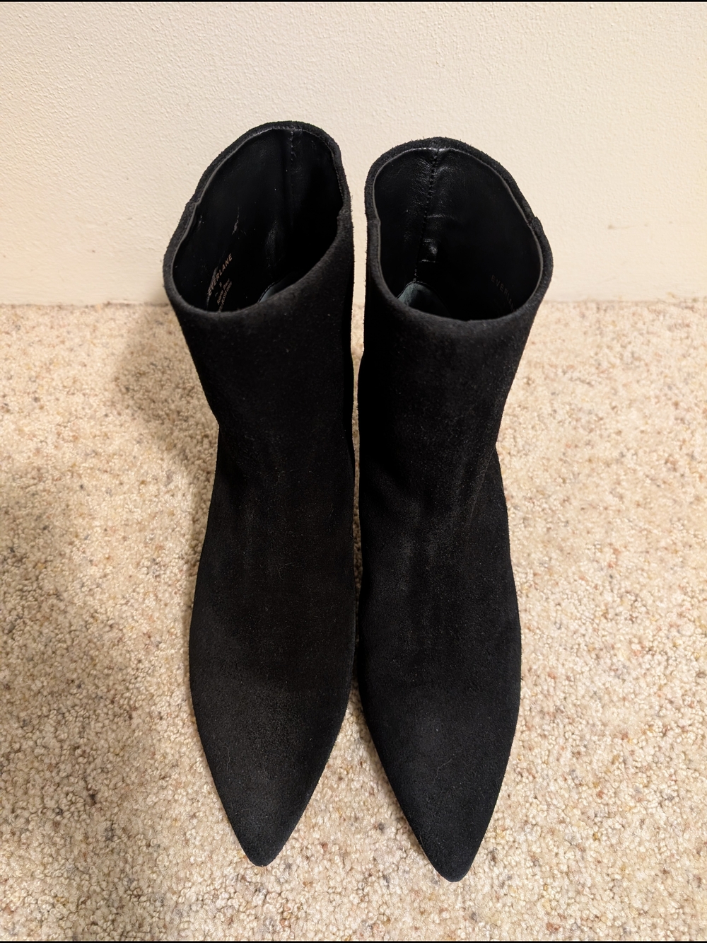 Everlane Women's Suede Kitten Heel Boots